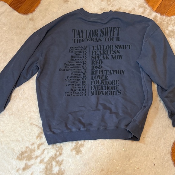 Taylor Swift Men's Crewneck Sweater in Navy - Picture 4 of 4